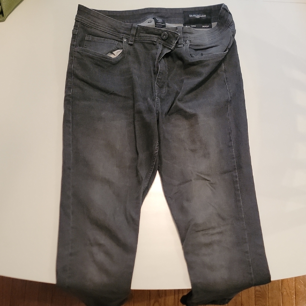 Slate Gray Slim Fit Men's Jeans